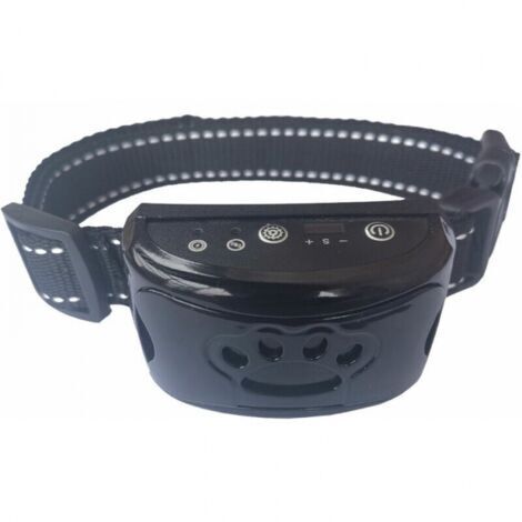 Collier anti-aboiement rechargeable pour chien, dispositif anti-aboiement pour petits, moyens et grands chiens, collier anti-aboiement pour chien (noir)