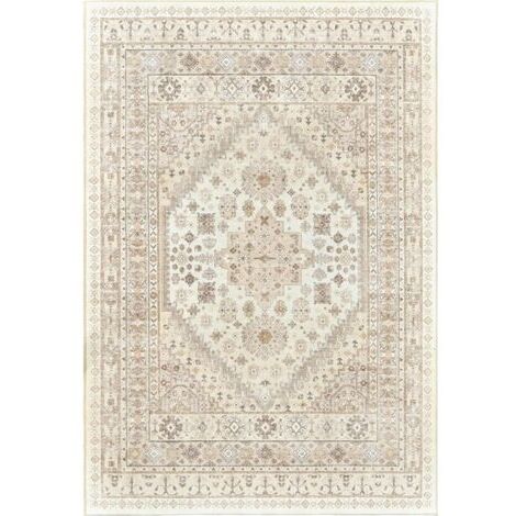 Tapis de salon 4060cm beige imitation cachemire lavé tapis de sol lavable tapis rétro grande surface tapis anti-salissure décoration de la maison (1/5)
