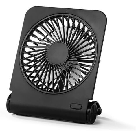 2500mAh Ventilateur Portable USB, 4 Vitesses Mini Ventilateur Rechargeable, Ultra Silencieux- Ventilateur de Table Orientable (1/5)