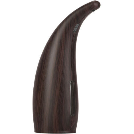 Distributeur de savon Accessoires de salle de bain Distributeur de savon à capteur automatique grain de bois foncé