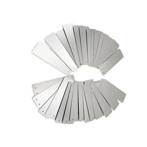100 étiquettes de jardinage rectangulaires en aluminium-panneaux extérieurs, panneaux métalliques, étiquettes de plantes de jardinage (1/5)