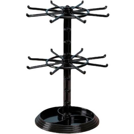 Présentoir Porte-clés,Support Collier Rotatif à 2 Niveaux pour Collection personnelle, Organisateur Rack Stand pour Bracelet,Bijou