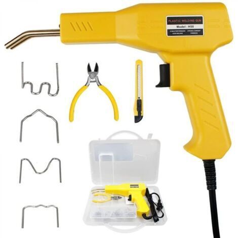 Poste à souder plastique portable 50 W, pistolet de soudage plastique, machine à souder portable, agrafeuse à chaud pour pare-chocs de voiture en PVC, prise UE (1/5)