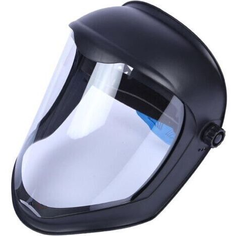 Casque de Faciale avec Visière Housse de Anti-buée Meulage de Sécurité, Protège Contre Chutes, Masque Double Bandeau