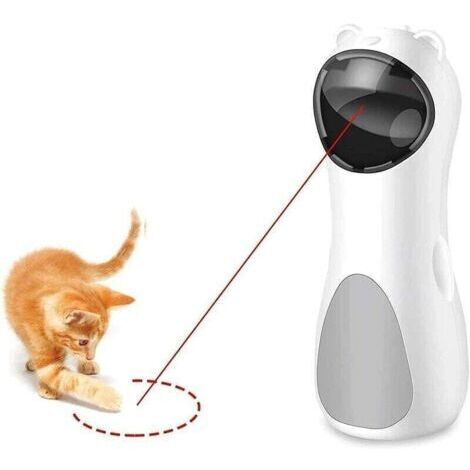Jouet laser automatique pour chat, jouet interactif avec laser, entraînement à la capture rotative, placement en hauteur (1/4)
