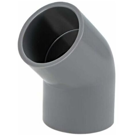 Raccord de tuyau en PVC Coudé 45 degrés Gris,Lot de 10 raccords de tuyau en PVC coudé à 45 degrés Gris 32 mm (1/4)