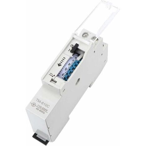 Interrupteur horaire de Rail Interrupteur de Commande de synchronisation de Rail DIN Intelligent Relais de minuterie TM610C 220V pour réverbère (1/5)
