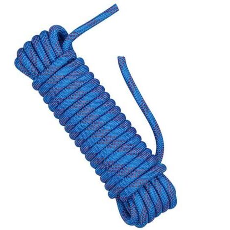 Corde d'escalade 10m 10mm corde d'escalade de sécurité corde de parachute de sauvetage corde d'évasion corde de chute NPTERBL (1/4)