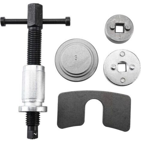 Outil universel de rembobinage de piston d'étrier de frein en 5 pièces, compatible avec Audi VW Golf Polo T4 T5, réparation de freins (1/4)