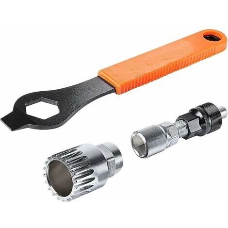 Outil Professionnel démonte-manivelle et pédalier 20 Dents, avec kit d’Outils 16 mm de réparation à clé Inclus et Compatible avec Shimano, BSA, SRAM, Etc. (1/5)