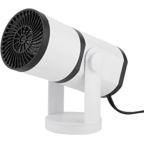 Plastic blanc 12V 200W Car Heater Chauffage de voiture et Dégivrage de voiture Dégivreur Désembuage de Pare-Brise Portable