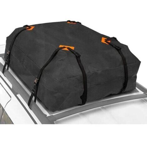 Sac de toit pour voiture, 425 l, en PVC, étanche, pliable, convient pour voitures, camionnettes ou SUV avec/sans porte-bagages