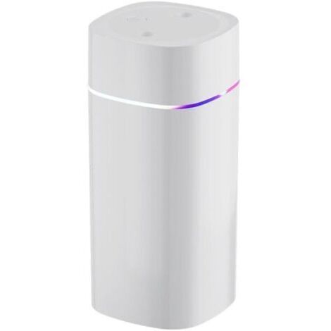 Petit humidificateur d'air, 600 ml USB Humidificateur d'intérieur silencieux avec 2 ouvertures de pulvérisation et arrêt automatique pour chambre à coucher, bureau, chambre d'enfant (1/4)
