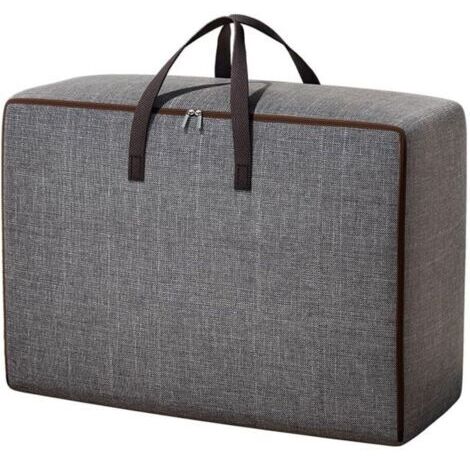 Sac de rangement pliable en tissu Oxford de grande capacité pour vêtements, couettes, literie, serviettes, 60 x 40 x 25 cm (1/4)