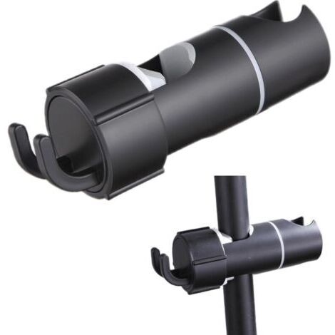 Support Douche Accroche Pommeau Accessoire - 16-27mm à Diamètre RéGlable, Chromé Conception Abs Support Douchette, Poignée Orientable à 360°Installation Simple, Adapté à La Barre Douche (1/4)