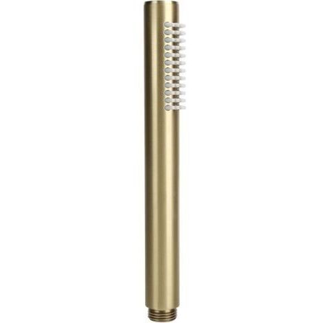(d'or)Pommeau de Douche à Main de Salle de Bain, Pommeau de Douche à Barre Ronde en Cuivre Massif G1/2 Pommeau de Douche Haute Pression Pulvérisateur pour Fournitures de Salle de Bain (1/4)