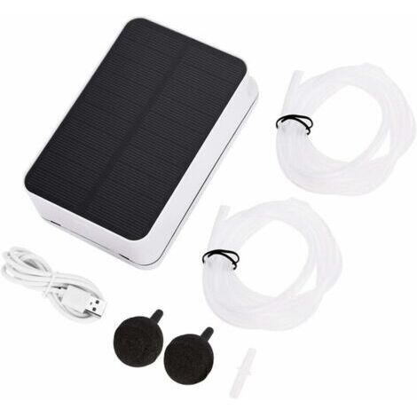 Oxygénateur solaire étanche pour piscine – Pompe à air 2200 mAh – Panneau solaire pliable 100° – Économie d'énergie et respectueux de l'environnement (1/5)