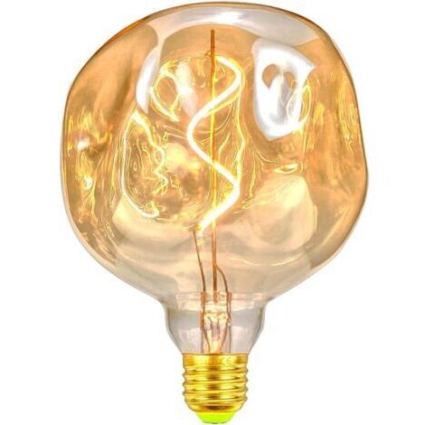 Ampoules LED vintage 4 W à intensité variable - Forme irrégulière - 220V - Vis Edison E27 - Spécialité - Ampoule décorative antique (Pierre) (1/5)