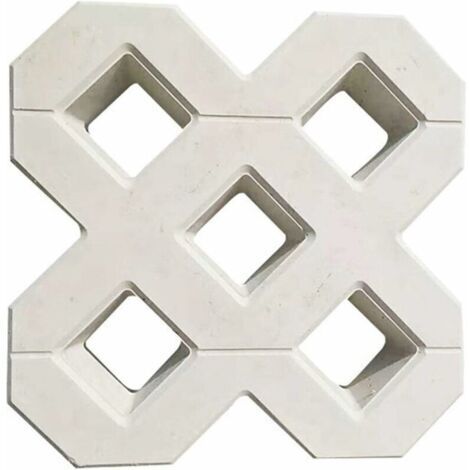 Moule A Pavé,Moule Pour Dalles En Beton Bricolage Square Garden Chemin béton plastique Brique de pavage Propylène Pavement Mold Walkway Jardin Bâtiments Accessoires Moule Beton (40X40CM)