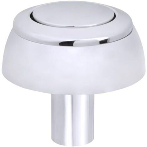 Bouton de chasse d'eau pour , bouton poussoir de rechange pour chasse d'eau, bouton de chasse d'ea, chromé (1/4)