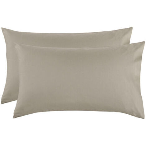 Lot de 2 taies d'oreiller 51x76 cm en microfibre polyester – Douceur exceptionnelle – Lavable jusqu'à 60 °C – Fermeture à rabat (1/3)