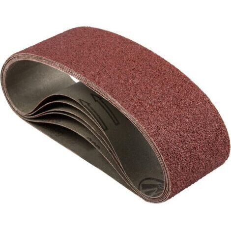 Bande Abrasive 75 x 533 mm, gruau grossier P40, pour ponceuse à courroie, pour le travail du bois, meulage, affûtage, polissage en métal (6 pcs) (1/5)