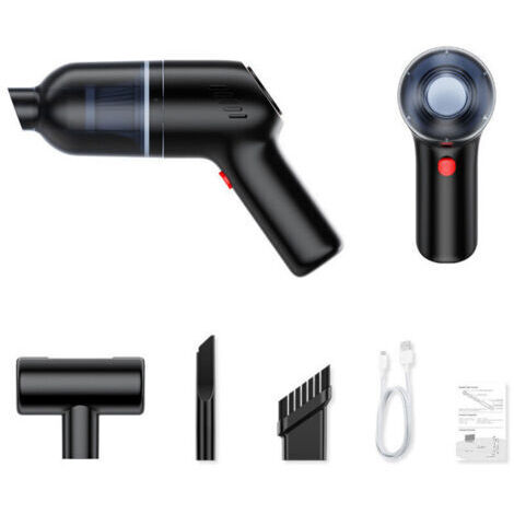 Aspirateur à Main sans Fil, 120W 8000Pa Aspirateur Voiture Puissant, 2200mAh Rechargeable Aspirateur de Table avec Filtre HEPA Lavable, Aspirateur Main pour Voiture, Maison, Bureau (1/5)