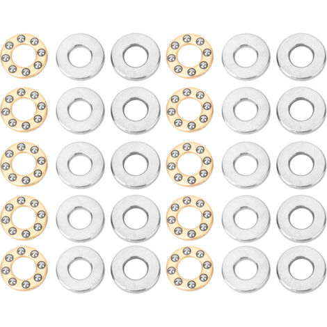 10 pcs Roulements à Billes Poussée Roulement à Billes de Haute Précision en Acier Plat Roulements Fixés pour la Fabrication de Machines(F4-9M 4x9x4mm) (1/5)