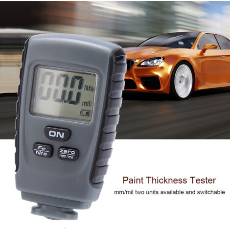 Mini testeur d'épaisseur de peinture à écran LCD numérique, jauge de mesure de revêtement de voiture, outil de Test (1/5)