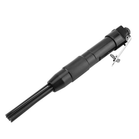 Nettoyeur de Scories à Aiguille 4400 tr/min 12 Aiguilles Outil de Dérouillage Pneumatique à Aiguilles Outil d'ébavurage Outil de Nettoyage pour Soudeur Atelier Bricolage (1/5)