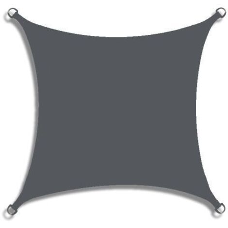 Voile d'Ombrage Rectangulaire Imperméable, Polyester Oxford Protection UV 95 %, Indéchirable, Protection Solaire d'Extérieur pour Jardin, Balcon, Terrasse, Patio, Camping(gris foncé,2x4m) (1/5)