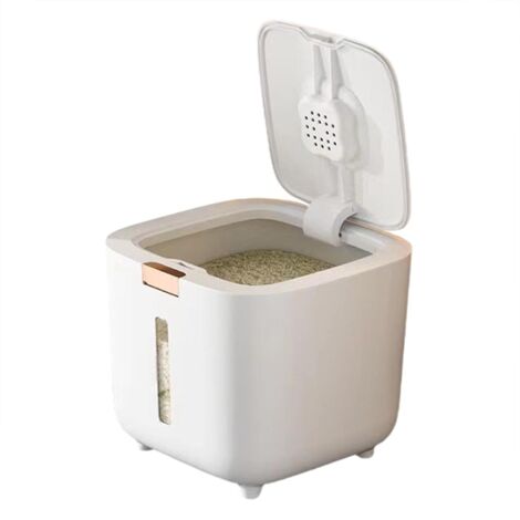 Conteneur de stockage de riz et de céréales, conteneur de stockage de riz - Baril de stockage de riz scellé - Distributeur d'aliments secs, seau de riz, baril de stockage d'aliments scellé, 5 kg