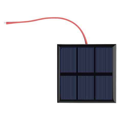 Mini panneau solaire portable 0,7 W 1,5 V, module d'alimentation DIY, chargeur pour batterie 1,2 V avec fil 70 x 70 mm