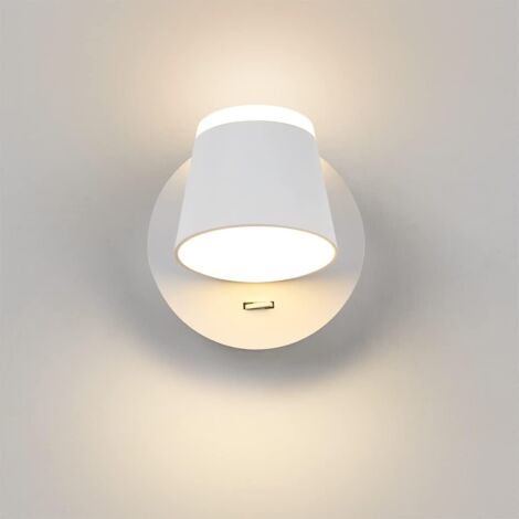 Rapanda – Applique murale LED 8W blanc chaud 3000K – Aluminium durable – Rotation 360° – Lampe murale pour chambre, couloir, hôtel - 3000K-RAPAND
