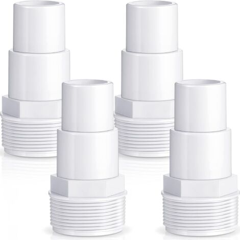 Adaptateur de tuyau combiné pour pompe de filtration de piscine, remplacement pour pompe de piscine hors sol, filtre, écumoire, compatible avec les adaptateurs Hayward SPX1091Z7 et SPX1091Z4 (4 pièces