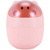 Poubelle De Bureau Mini Corbeille De Nettoyage Baril Creative Petit Bureau Organisateur Rangement Poubelles Poubelle Pour Animaux Conteneur De Serviettes En Papier Rose(Rose)