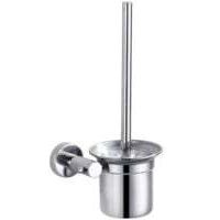 Balayette WC Brosse de Toilette et Support, Kit de Brosse de Nettoyage de Salle de Bain, Brosse pour Toilette en INOX ,32cm
