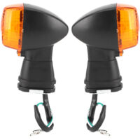 Jeffergarden 2pcs Moto Clignotant Lumière Jaune Lumière Fit pour Kawasaki ZX900 Ninja ZX-9R