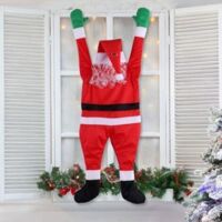 5.5 Ft Large Hanging Christmas Santa Claus Decorations,Hanging Santa Christmas Decoration from The Gutter Roof Outdoor Yard Decor Indoor Home Wall Car (5.5 ft(170 cm))