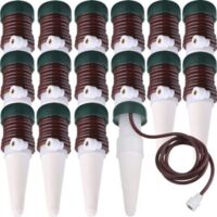 Arrosage Stakes Automatique Système d'Arrosage, Irrigation par Égouttement Automatique de Plante Libération Lente pour Plantes d'Intérieur ou d'Extérieur (Pack de 16)