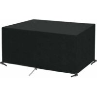 Rectangular garden furniture cover, waterproof and winter resistant Oxford fabric garden table cover, tarp Protective cover for garden tables, chairs and furniture sets (170 x 94 x 70 cm)