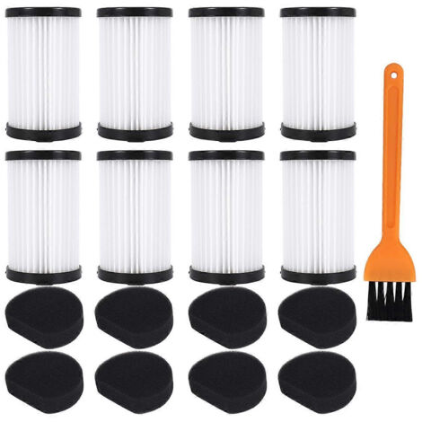 Filtres de rechange pour aspirateurs MOOSOO D600 et Ariete Handyforce RBT 2761 et RBT 2759. Comprend 8 filtres. (1/5)