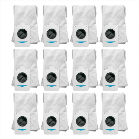 Lot de 12 sacs à poussière pour aspirateur robot Ecovacs T30S Combo T30S (pièces de rechange). (1/5)