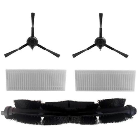 Pièces détachées pour aspirateur robot Rowenta X-Plorer 70+ RR8497 RR8497WH : brosse latérale principale et filtre HEPA (1/5)
