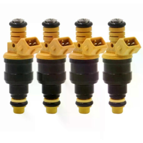 Kit de 4 injecteurs de carburant pour voiture 0280150762, compatible avec Peugeot 405, 505, Volvo 240, 244, 245, 740, 780, 940 (19L, 22L, 23L).