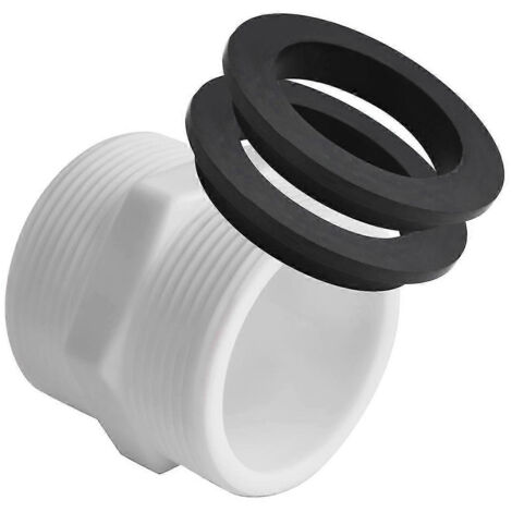 Adaptateur de tuyau de piscine 1,5 pouce pour tuyau de pompe de piscine avec joints toriques - Pièces détachées pour adaptateur de tuyau de piscine (1/5)