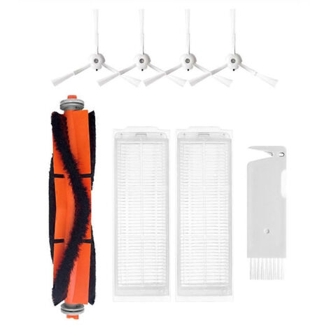 Pièces détachées pour aspirateur robot Xiaomi Mi Robot Vacuum-Mop 2 Pro MJST1SHW / 2 Lite MJSTL : brosse latérale principale et filtre HEPA. Accessoires inclus. (1/5)