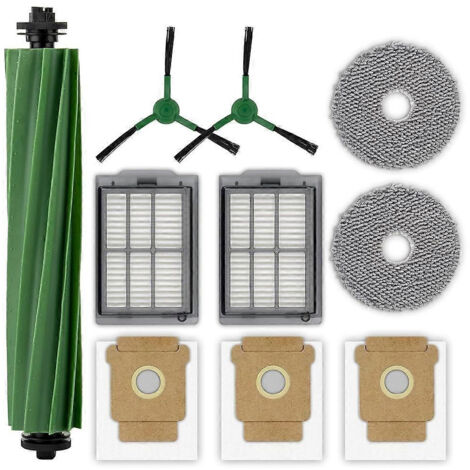Pièces de rechange pour aspirateur robot iRobot Plus 505 Combo/Plus 405 Combo : brosse principale latérale, filtres HEPA, sacs de nettoyage (1/5)