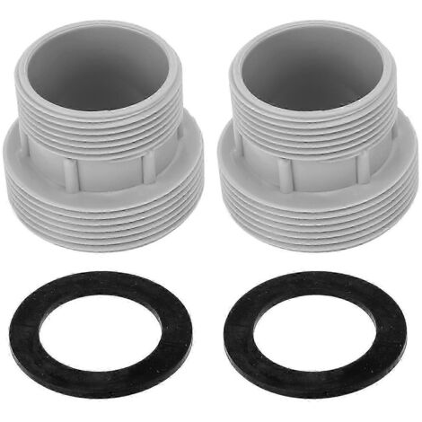 Adaptateur de tuyau de piscine universel en plastique avec joints de connexion pour pompe de filtration Intex 4560 et 58254 NO.3275 (lot de 2) (1/5)