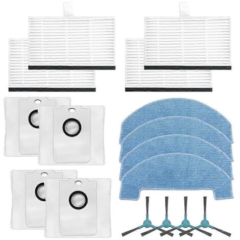 Pour aspirateur robot Conga 2499 Ultra Home Advanced : brosse latérale, filtre HEPA, lingette de nettoyage et sacs à poussière (1/5)